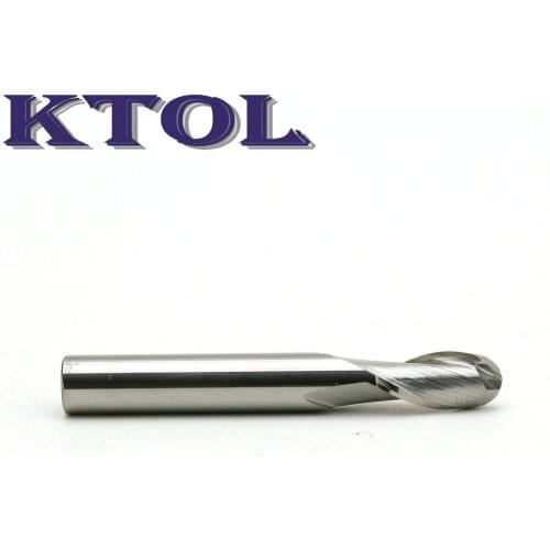 10pc 6*12mm 2F Ball Nosed End Mill, Free Shipping! Solid Carbide Engraving Tools, CNC Milling Cutters on 3D Carve Router Machine