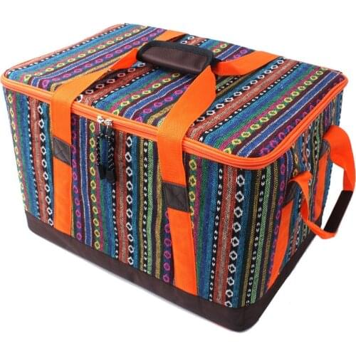 Camping Bag Large Capacity Folding Thickening Outdoor Receiving Picnic Basket Toolkit Medium