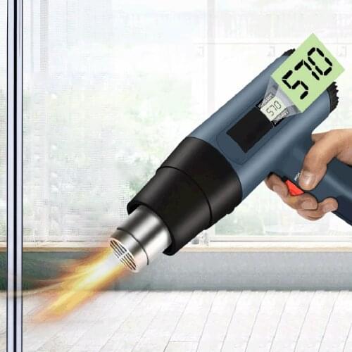 2000W Digital Display Air Dryer Soldering Heat Gun Adjustable Temperature Electric Hot Air Gun 160~600℃ Thermal Blower 220V/110V