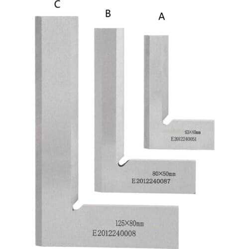 Machinist Precision Knife Square Ruler 90 Degree Right Angle Ruler Ground Steel Hardened with Knife Edge Engineer Measuring Tool