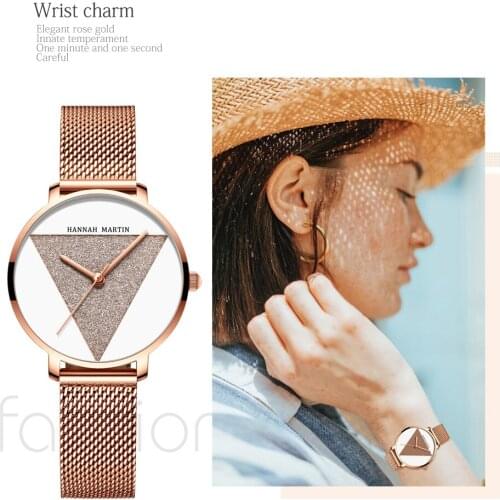 Unique Triangle Starry Dial Design Women Luxury Fashion Casual Waterproof Japan Quartz Watches Ladies Elegant Wrist Watch Girls