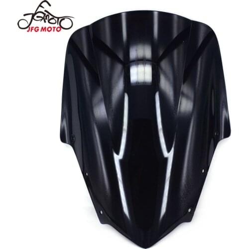 For YAMAHA FZ1S 2006 2007 2008 2009 2010 2011 Motorcycle Black High Quality ABS Plastic Windscreen Windshield Wind Deflector