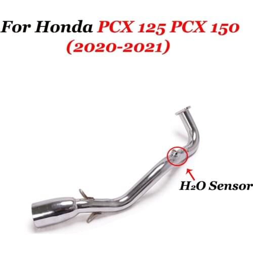 Pre-sale 51mm Slip On For Honda PCX125 PCX150 PCX 125 Year Motorcycle Header Mid Middle Pipe Stainless Steel Exhaust Pipe Escape