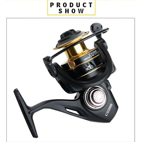 High Quality 13kg Max Drag Gapless reel spinning-in spinning reel sea pole fishing reel 5.0:1Sea Fishing Wheel Metal High Speed