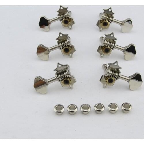 1 Set 3R3L Vintage Guitar Machine Heads Tuners Nickel