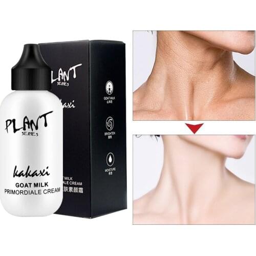 1 Pcs Face Foundation Cream Goat Milk Brighten Skin Tone Covers Dark Circles Nourishing Moisturizing Facial Makeup Maquillage