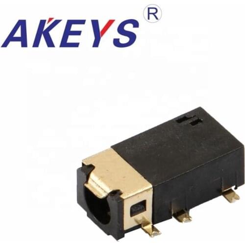 10PCS PJ-311 3.5 Earphone Jack 6pin Unthreaded Hole 1fixed Pin Outlet Without Top And Single Position Pin