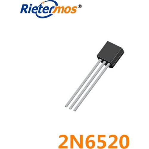 100PCS 2N6520 TO-92 6520 TO92 PNP 500MA 350V HIGH QUALITY FREE SHIPPING