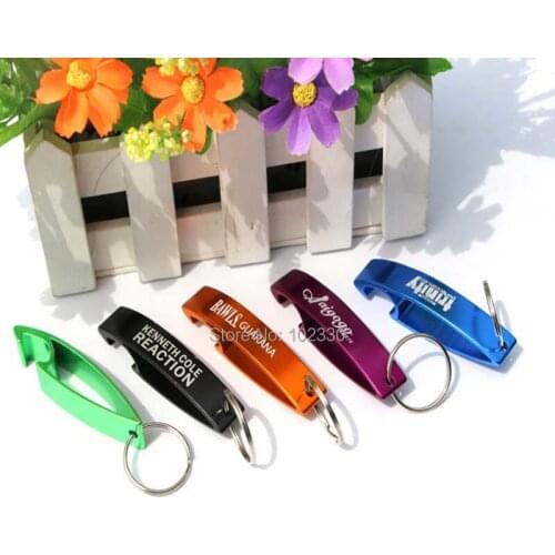200pcs Personalised Bottle Opener Keychain Key Ring Wedding Favour Custom Engraved Wedding Guest Gift