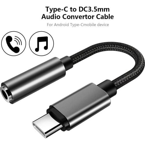 3PCS usb3.1 Type-C to 3.5mm AUX audio Earphone cable Adapter USB-C male to 3.5mm AUX audio female Jack for Samsung Huawei Xiaomi