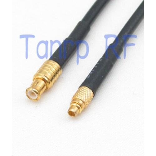 6in MMCX male plug to MCX male plug RF connector adapter 15CM Pigtail coaxial jumper cable RG174 extension cord
