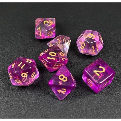 7pcs/set Beautiful Astrology Zodiac Signs Dice For Constellation Divination Dice