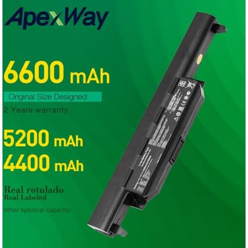 Apexway 6600mAh New Battery for Asus A32 K55 A32-K55 A41-K55 A45 A55 A75 K45 K55 K75VD X55A X45 X55 X75V R400 R500 U57VD R700VM