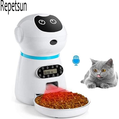 Automatic Pet Feeder 3.5L Smart Food Dispenser For Cats Dogs Portion Controller Voice Programmable Timer Bowl Pet Supplies