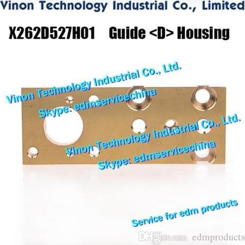BA8 Lower Guide (D) Housing Brass 94x36x12.4Tmm for Mitsubishi DWC-BA8 machine X262D527H01, 34.071.099, 2210001128 lower die