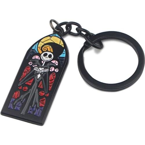 LB1660 The Nightmare Before Christmas Skull Pendant Car Keychains Key Chain Keyring Key Holder backpack Accessories Jewelry