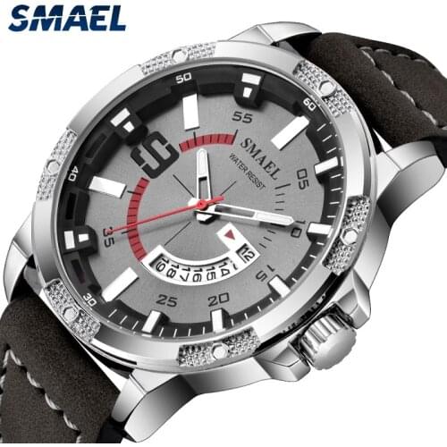 SMAEL Mens Watches Top Brand Luxury Fashion&Casual Business Quartz Watch Date Waterproof Wristwatch Hodinky Relogio Masculino
