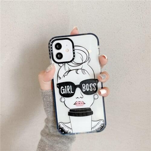 Candy bumper case for iPhone 11 12 Pro Max 8 7 Plus XS X XR soft cover for i phone 11ProMax 12Pro 12Mini black photo frame funda