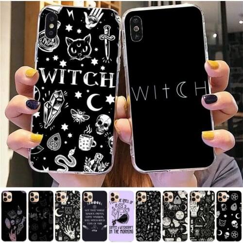 TOPLBPCS MAGIC Witchcraft Witch Witchy Phone Case for iPhone 11 12 pro XS MAX 8 7 6 6S Plus X 5S SE 2020 XR case