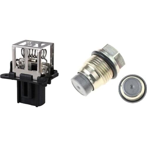 1Pcs Fuel Pressure Relief / Limiting Valve Sensor & 1Pcs Electronic Fan Module Control Module Resistance Controller
