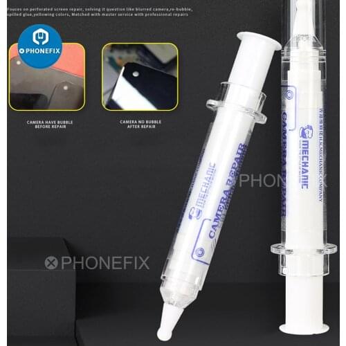 Mechanic CR1 Phone Camera Repair Glue for Solving Cell Phone Back Camera Blurred / Re-bubble / Spilled Glue/ Yellowing Colors