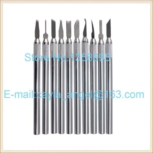 Wax Carving Knife Kit include 10 Pieces Sculpture Blade,Wax Pottery Clay Sculpture Carving Modeling Tool,Jewelry Tools