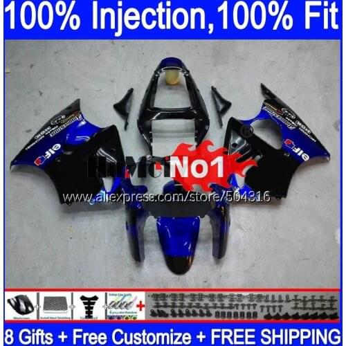 OEM For KAWASAKI ZX 6R 636 600 CC 6 R ZX636 ZX6R 00 01 02 70MC.74 ZX-636 600CC ZX600 ZX-6R 2000 2001 2002 Fairings Black Blue
