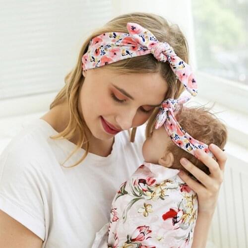 Soft 2Pcs Unique Mother Kids Bow Headband Skin Friendly Headwrap Leopard Print for Infant Accessories