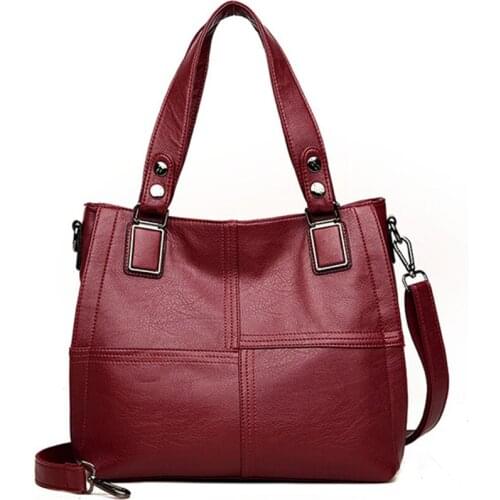 Shoulder Bag Women Leather Handbags Women Bags Designer Famous Brands Plaid Women Messenger Bag for Women Casual Tote Bag Female