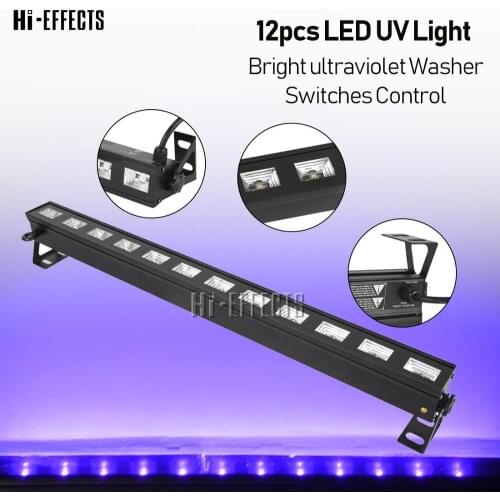 Beam Wash Light 12*3W LED UV Wash Par Light Disco Ultraviolet Color LED Bar Wash Stage Light For Music Dj Party Show