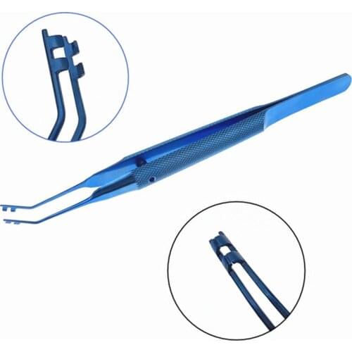 Titanium Ophthalmic Lens folding forceps Round handle Ophthalmic microsurgery instrument