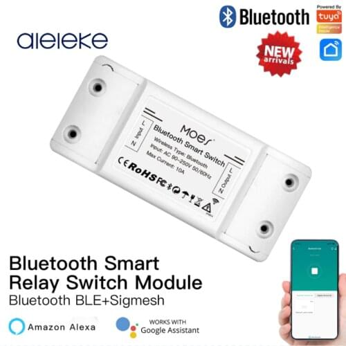 Bluetooth Smart Light Switch Sigmesh Wireless Bearker Switches Wall Controller Remote Control with Alexa Google Home Tuya