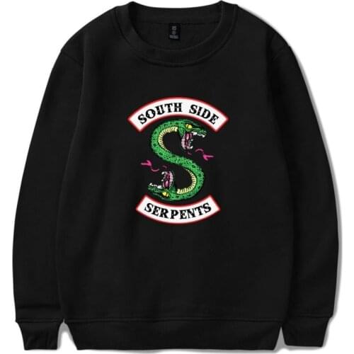 Riverdale South side Sweatshirt Women Cool Hippie Sweatshirts Kawaii O-neck tops Harajuku Hoodies Korean clothes kpop Girl