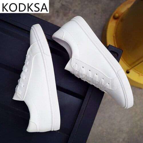 2021 New Spring and Summer Lace-up White Shoes Women Flat Leather Shoes Female White Board Casual Shoes Women Sneakers