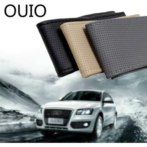 1Set Car steering wheel cover Leather Hand stitching For Seat Leon Ibiza Mazda 3 6 CX-5 Nissan Qashqai J11 Juke X-trail T32 2019