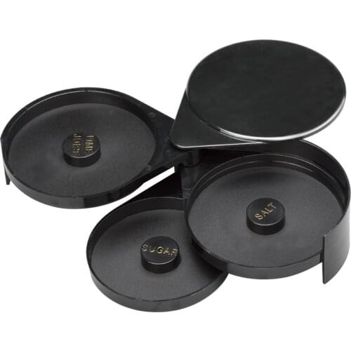 3 Tier Cocktail Tool Durable Accessory ABS Rotating Sugar Bar Home Practical Glass Rimmer Salt Bartender Lime Juice