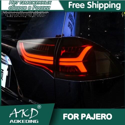 AKD Car Styling Tail lamp for Mitsubishi Pajero Montero Sport 2011-2017 Full-LED Back Tail Light Assembly Plug and Play Tailligh