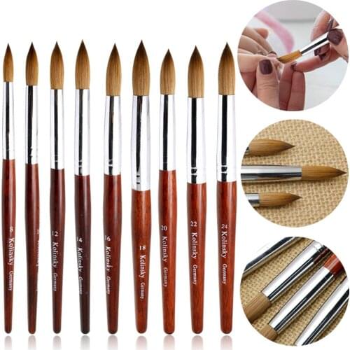 1pcs Acrylic Nail Brush Liquid Powder DIY Nail Decoration Brushes UV Gel Carving Pen Drawing Manicure Brushes Nail Accessories