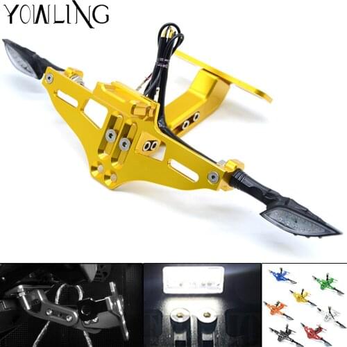 Motorcycle accessories Universal Fender Eliminator License Plate Bracket Tidy Tail For yamaha ybr 125 R3 mt07 R6 Z800 MT09