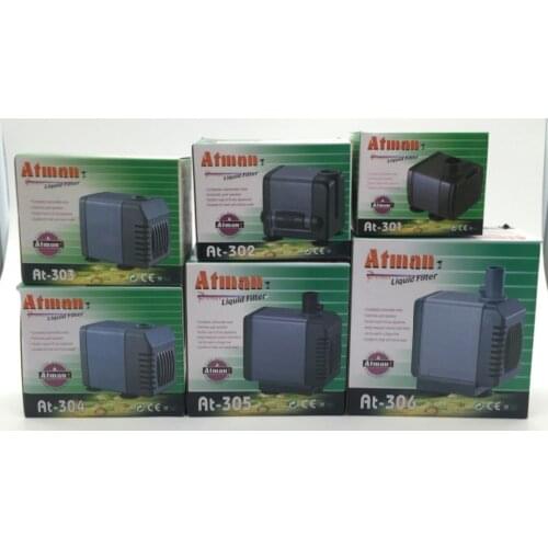 Atman AT 301 302 303 304 305 10/15/25/40/55W 600-3000L/H Ultra-Quiet Submersible Water Pump Filter Fish Pond Fountain Aquarium