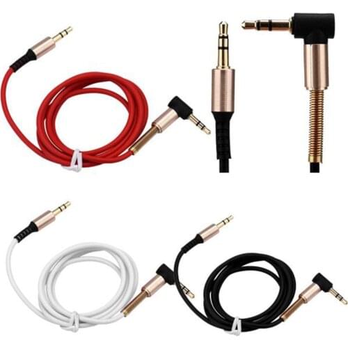 Audio Jack 3.5mm Aux Cable 90 Degree Male to Male Aux Cable 3.5mm Jack Audio Cable Auxiliar for Car Stereos Headphone Speaker