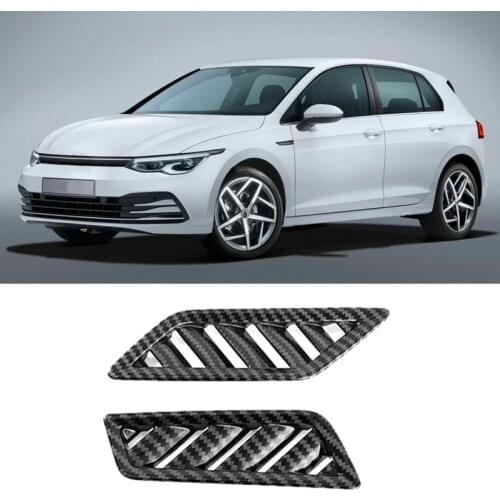 Car Carbon Fiber Front Dashboard Air Condition Vent Outlet Cover Trim for Golf 8 MK8 2021