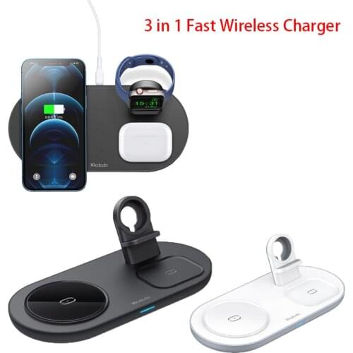 20W Wireless Charger Pad 3 in 1 Fast Charging Dock Station For iPhone 12 11 Pro XS MAX XR X 8 Apple Watch 6 5 4 3 AirPods Pro