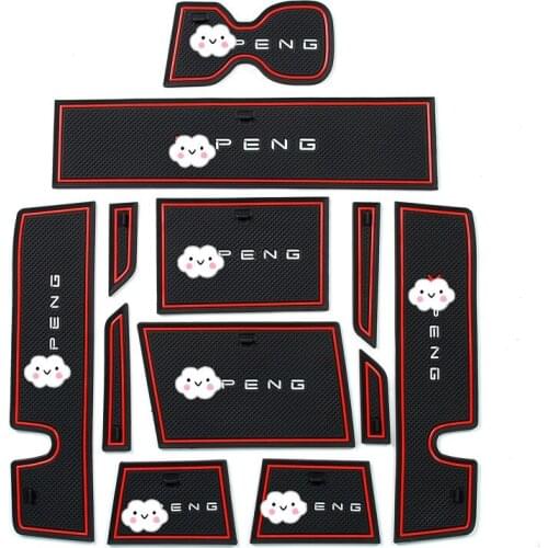 For Xpeng G3 Water Cup Mat, Door Slot Storage Mat Car Non-Slip Mat, Xpeng Motors G3 Interior Decoration Car Mats