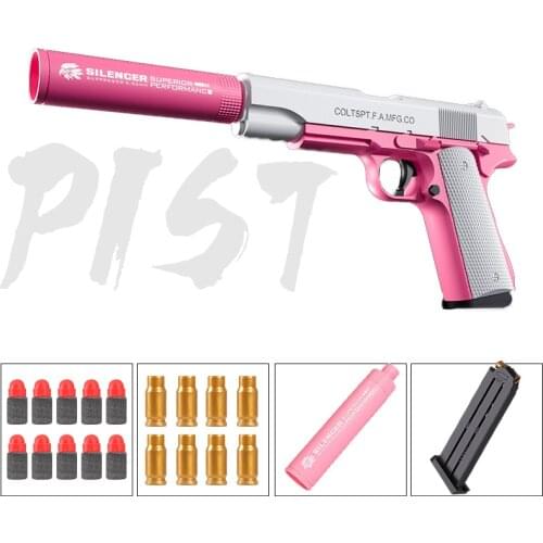 Pistol Glock M1911 Toys Gun Ejection Handgun Toy EVA Soft Darts Bullets Airsoft Boys Outdoor Sports Fun CS Shooting nerfuu gun