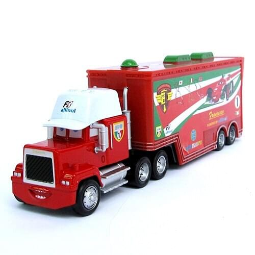 Disney Pixar Cars Cartoon Car Toys No.1 Francesco Berno Mack Truck 1:55 Scale Diecast Metal Alloy Model Toy For ChildrenS Gifts