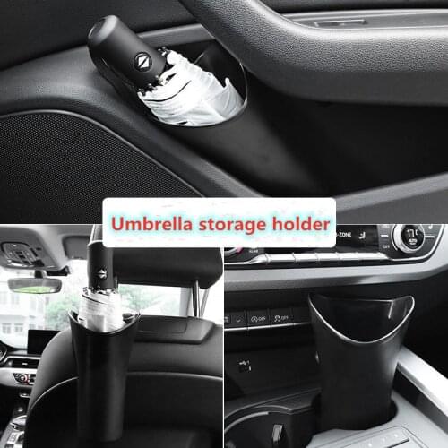 Multifunctional Car Umbrella Storage Box Organizer Barrel Car Folding Hanging Water Bottles Rack Holder Stowing Tidying