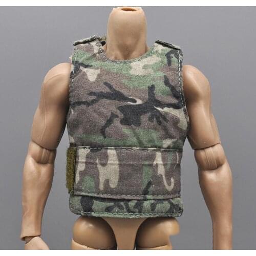 1/6 Soldier model camouflage protective bulletproof vest model accessories for 12 inch action figure