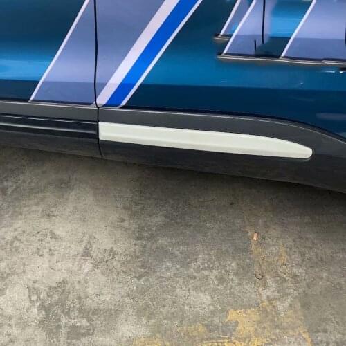 For Ford Explorer 2020 2021 Carbon Fiber Exterior Car Side Door Body Cover Trim Molding Exterior Accessories Car Styling