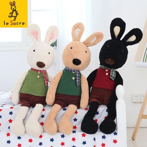 Plush Doll Rabbit Stuffed Cute Animal Doll Bunny Plush Doll Toys for Children Kawaii Rabbit Toy Lovely Stuffed Bunny Dolls